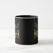Adler Schwarzer Becher Tasse (Zentrum)