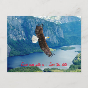 Adler schwebend Einladungskarte