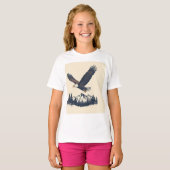 Adler schwebend T-Shirt (Vorne ganz)