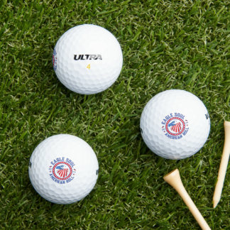 Adler-Seele Amerikanische Rolle 4. Juli-Feier Golfball