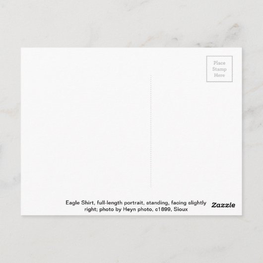 Adler-Shirt (Sioux) Postkarte (Rückseite)