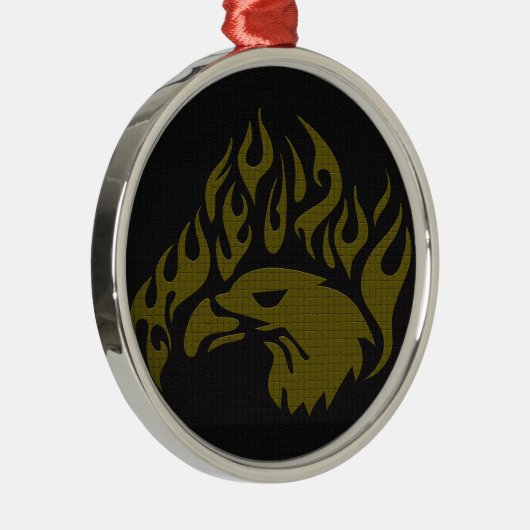 Adler Silbernes Ornament (Rechts)