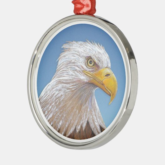 Adler Silbernes Ornament (Links)