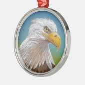 Adler Silbernes Ornament (Links)