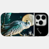 Adler Silhouette gegen Vollmond Case-Mate iPhone Hülle (Rückseite (Horizontal))