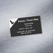 Adler-Silhouette Vogelart Tiereigenschaft Magnetische Visitenkarte (Beispiel)