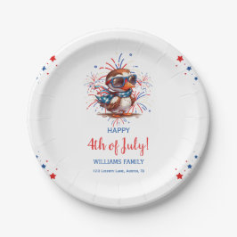 Adler Sommerparty Patriotisch USA 4. Juli  Pappteller