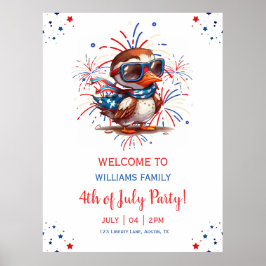 Adler Sommerparty Patriotisch USA 4. Juli  Poster