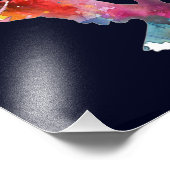 Adler Spirit Animal Bird. Totem. Aquarellkunst Fotodruck (Ecke)