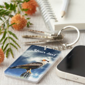 Adler stehend auf einem Kaktus Schlüsselanhänger (Vorderseite rechts)