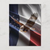 Adler steigt über Streifen Postkarte (Vorderseite)