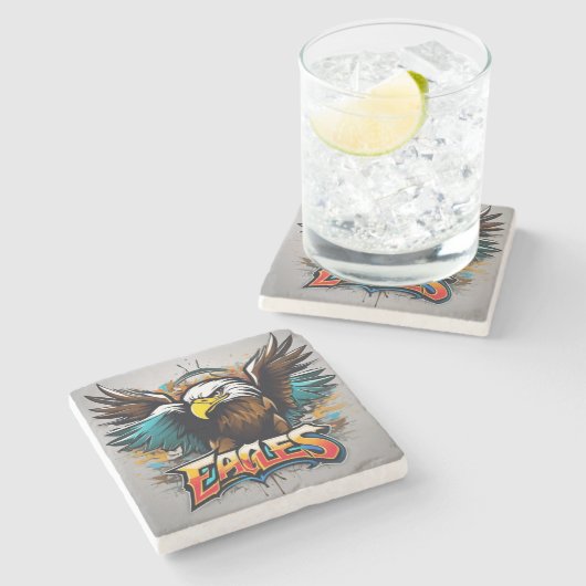 Adler Steinuntersetzer (Seitenansicht)