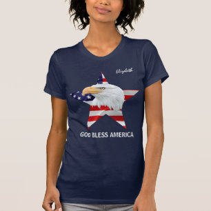 Adler, Stern, Flag, phantastisch anpassbar T-Shirt