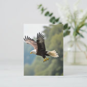 Adler stürzt durch den Himmel Postkarte (Stehend Vorderseite)