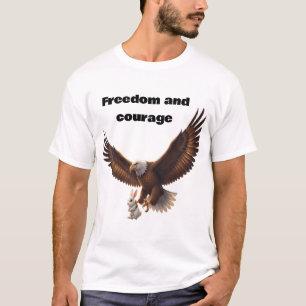Adler trägt Kaninchen – Inspirierendes Freiheitsde T-Shirt