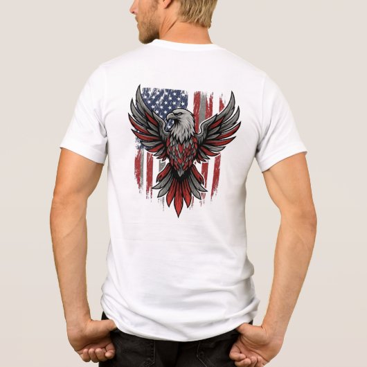 Adler Tri-Blend Shirt (Rückseite)