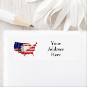 Adler über Amerika bemalt Fahne (Insitu)