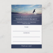 Adler über Berge Lebensgefeierung Aufmerksamkeit Begleitkarte (Vorderseite)