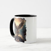 Adler über dem See schwebend Tasse (Vorderseite Links)