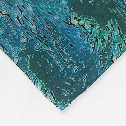 Adler über dem Sturm Fleecedecke (Ecke)