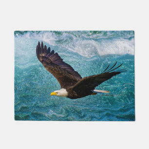 Adler über dem Sturm Fußmatte