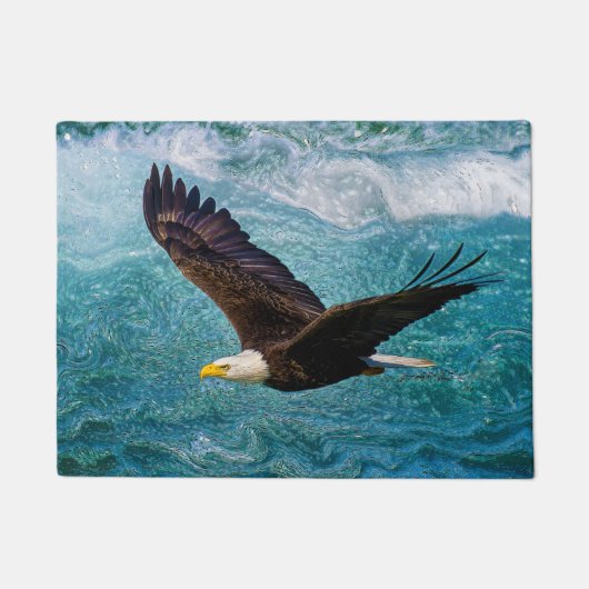 Adler über dem Sturm Fußmatte (Vorderseite)