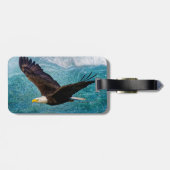 Adler über dem Sturm Gepäckanhänger (Rückseite horizontal)