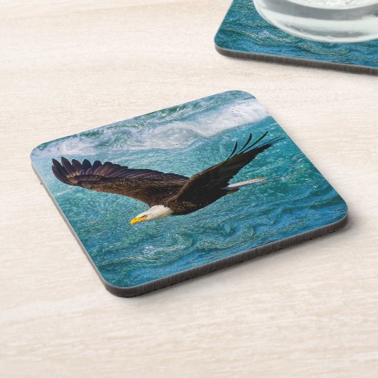 Adler über dem Sturm Getränkeuntersetzer (Linke Seite)