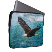 Adler über dem Sturm Laptopschutzhülle (Vorne Rechts)