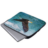 Adler über dem Sturm Laptopschutzhülle (Vorne Knopf)