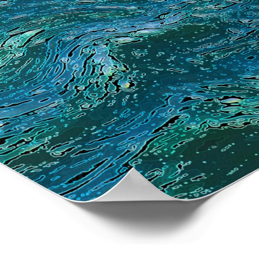 Adler über dem Sturm Poster (Ecke)