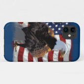 Adler und amerikanische Flagge für den Patriot Case-Mate iPhone Hülle (Rückseite (Horizontal))