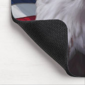 Adler und amerikanische Flagge Mousepad (Ecke)