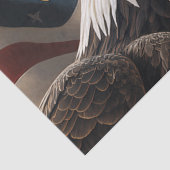 Adler und amerikanische Flagge Seidenpapier (Detail)