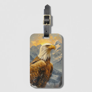 Adler und Berge Gepäckanhänger