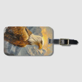 Adler und Berge Gepäckanhänger (Vorderseite (Horizontal))