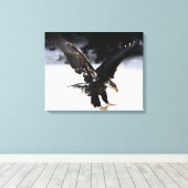 Adler und Eis Leinwanddruck (Insitu (Holzboden))
