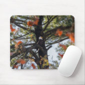 Adler und Fallende Blätter Mousepad (Mit Mouse)