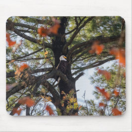 Adler und Fallende Blätter Mousepad