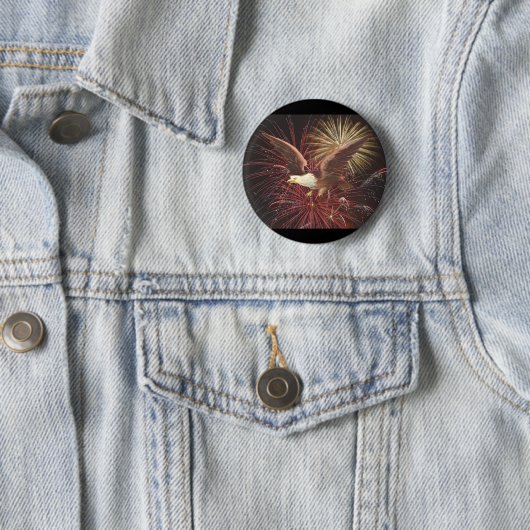 Adler und Feuerwerke Button (Beispiel)