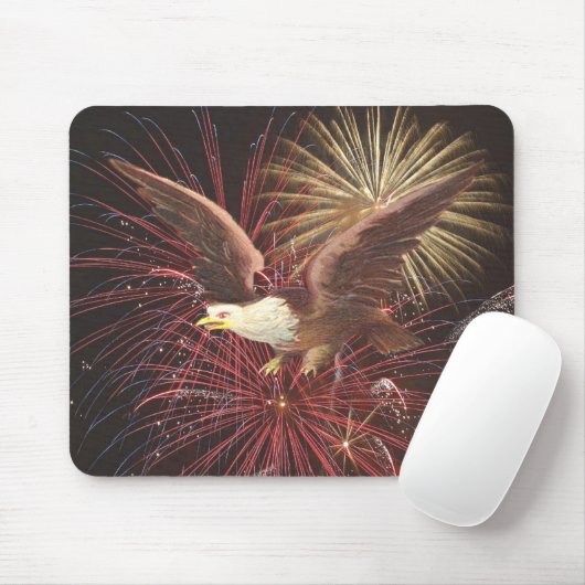 Adler und Feuerwerke Mousepad (Mit Mouse)