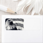 Adler- und Flag-Rücksendeadressen-Aufkleber (Insitu)