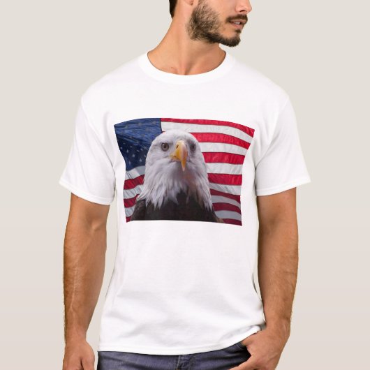 Adler und Flag T-Shirt (Vorderseite)