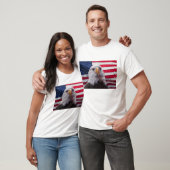Adler und Flag T-Shirt (Unisex)