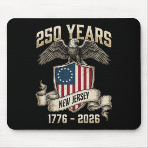 Adler und Flagge 250 Jahre 1776-2026 250. Geburtst Mousepad