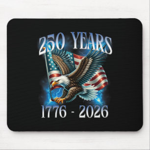 Adler und Flagge 250 Jahre 1776-2026 250. Geburtst Mousepad