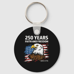 Adler und Flagge 250 Jahre 1776-2026 250. Geburtst Schlüsselanhänger