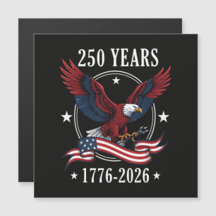 Adler und Flagge 250 Jahre 1776-2026 250. Magnetkarte
