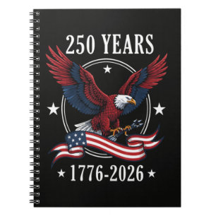 Adler Und Flagge 250 Jahre 1776-2026 250. Notizblock