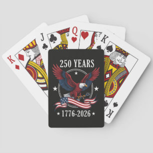 Adler und Flagge 250 Jahre 1776-2026 250. Spielkarten